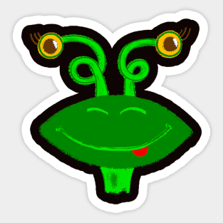 Funny Frog Sticker